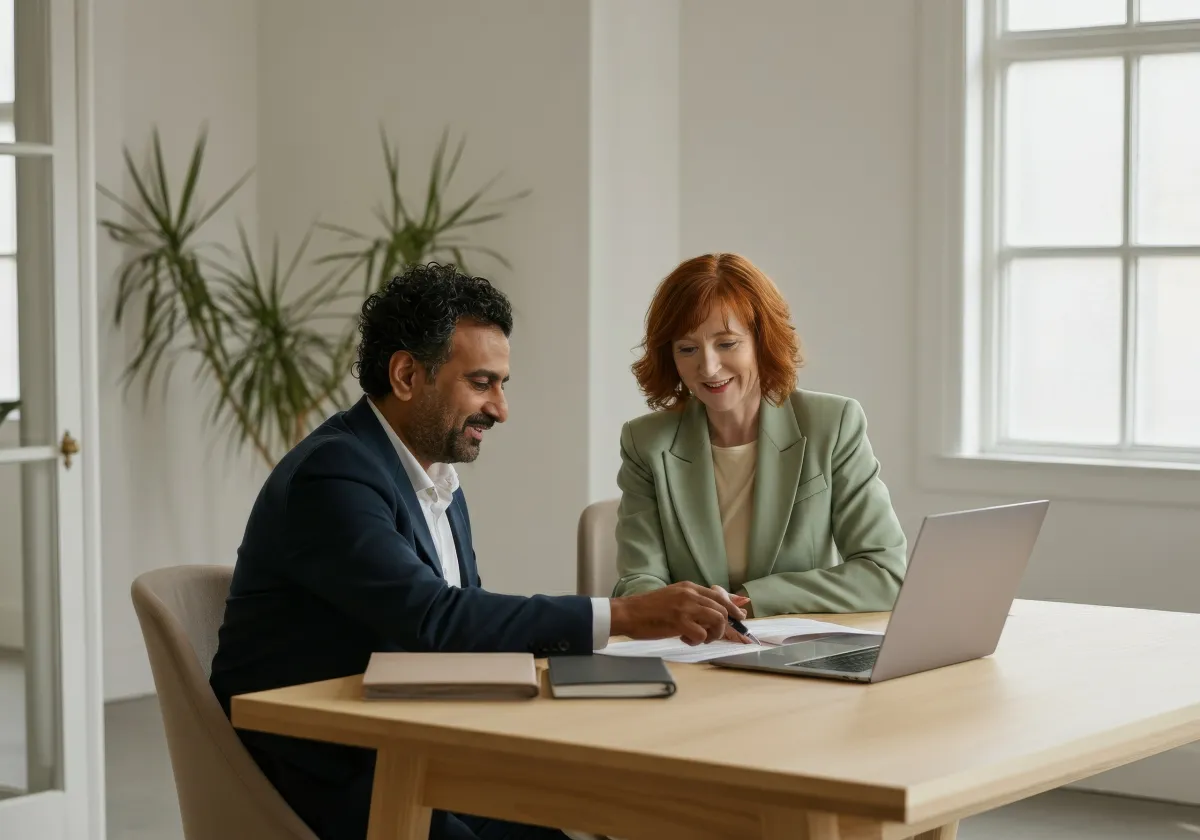 Grupo avaliando propostas